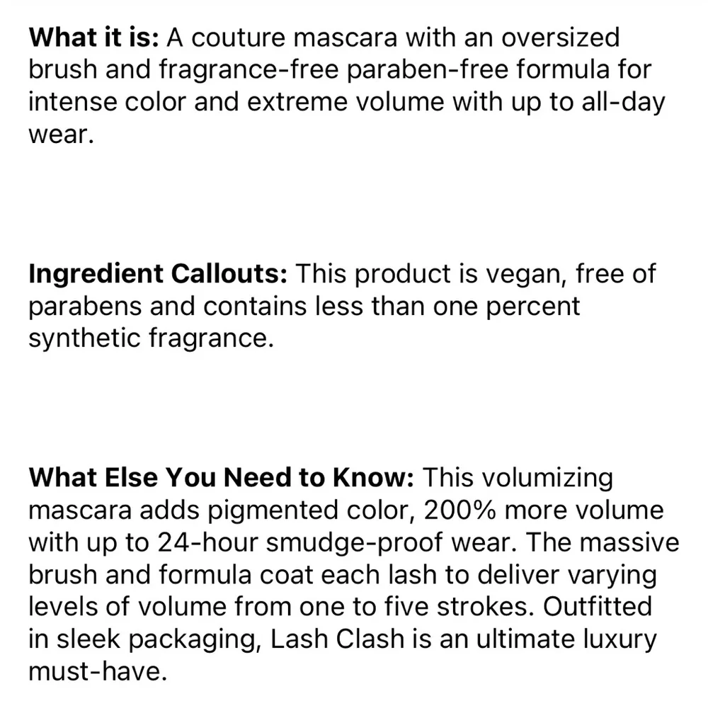 YSL Lash Clash Extreme Volume Mascara Deluxe Trial